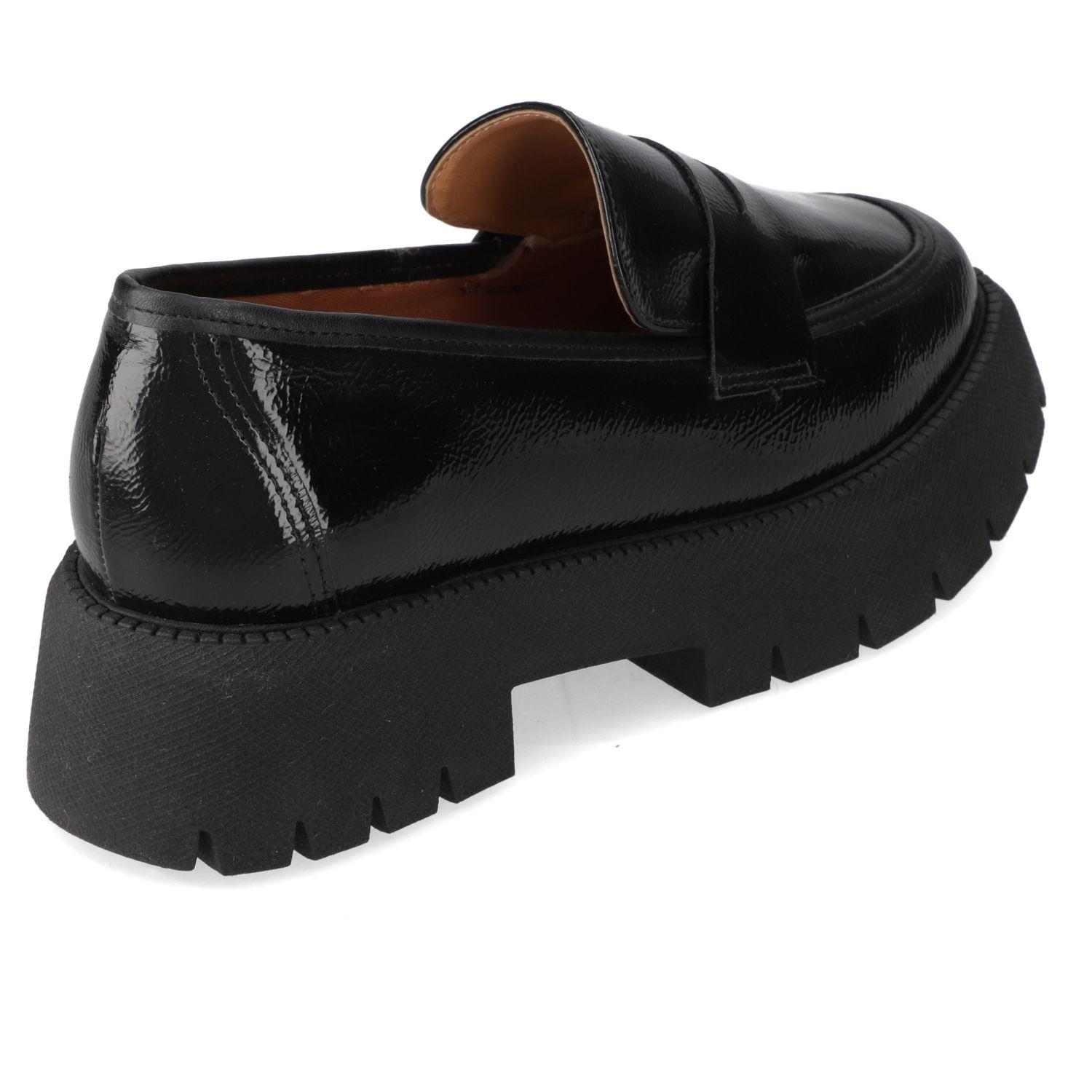 Mocasin Vizzano Negro Sintético-4