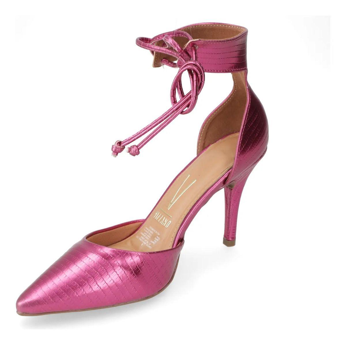 Zapato Vizzano Mujer Taco Aguja Stiletto Magenta-2