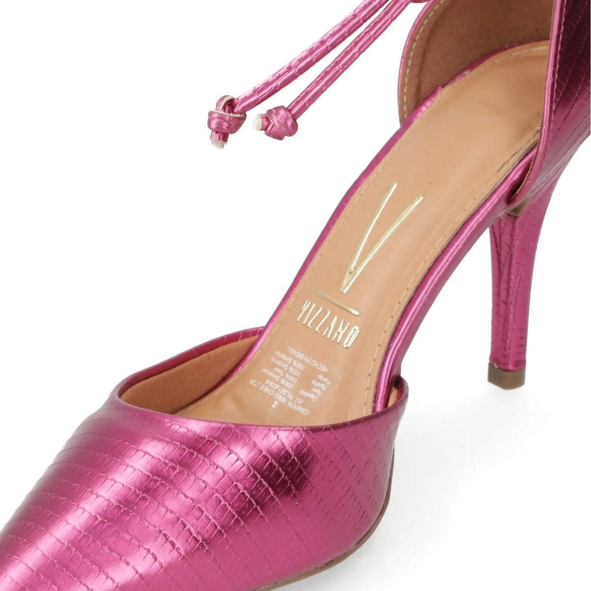 Zapato Vizzano Mujer Taco Aguja Stiletto Magenta-4