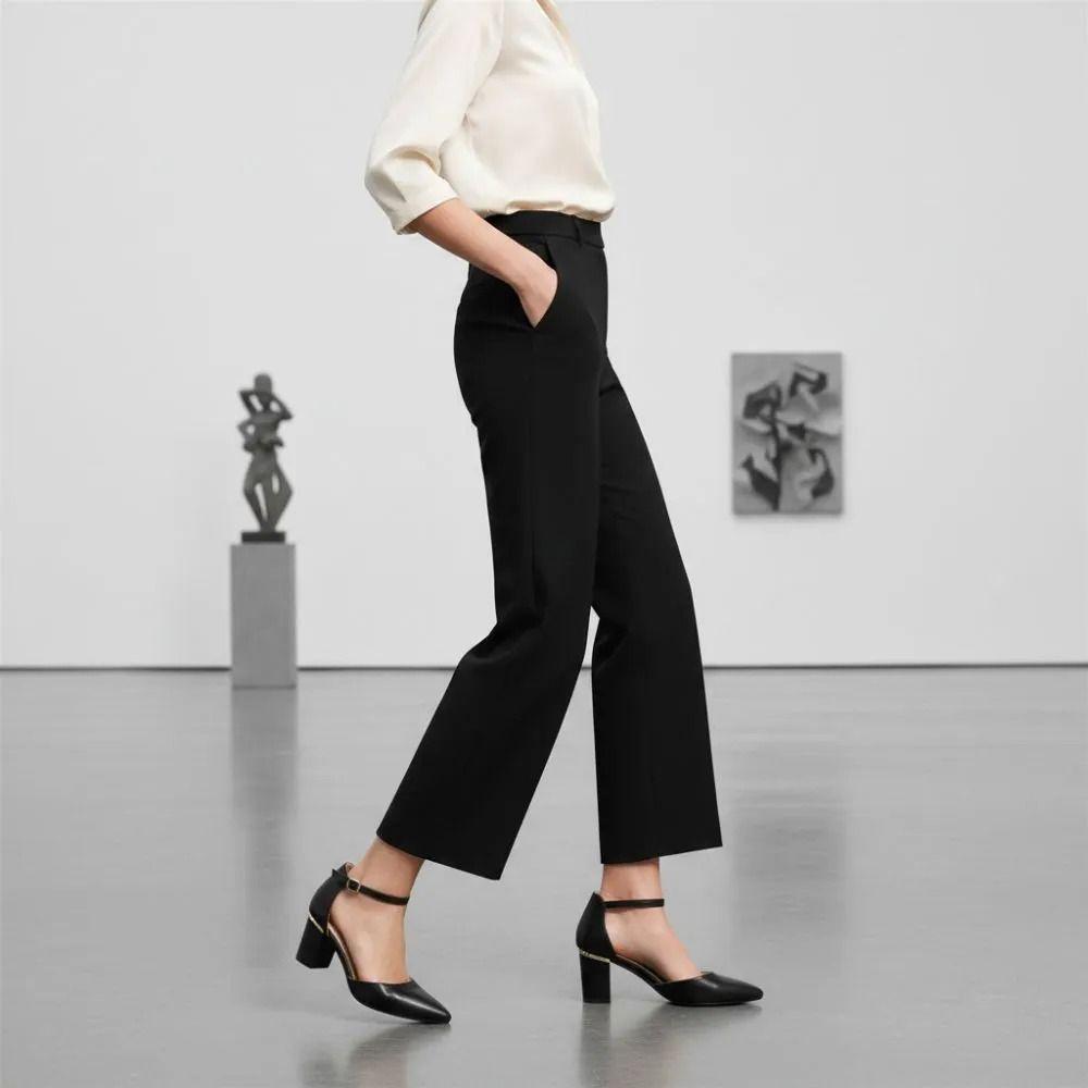 Zapato Taco Mujer  Negro New Walk-1
