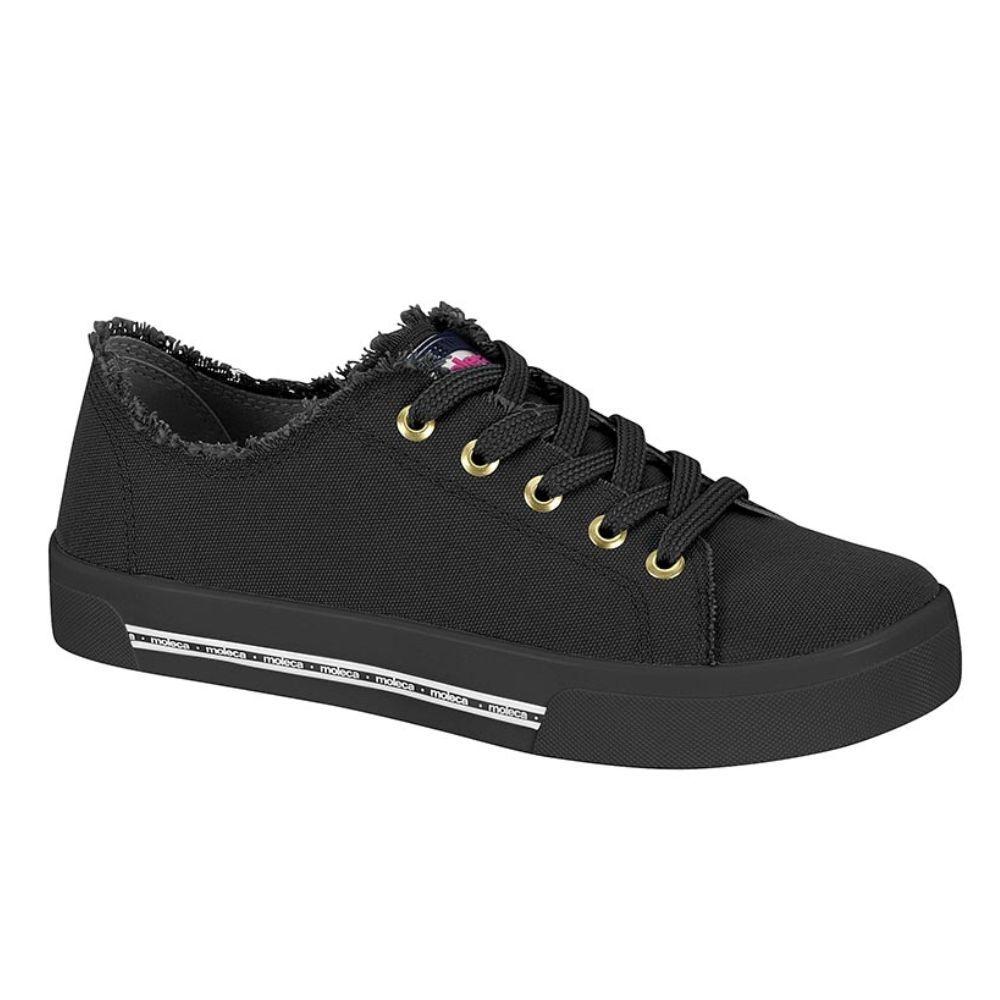 Zapatilla Casual Moleca Negro-0