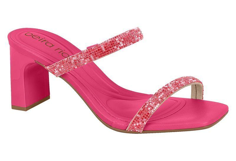 Sandalia Taco Beira Rio Rosado 11464-0