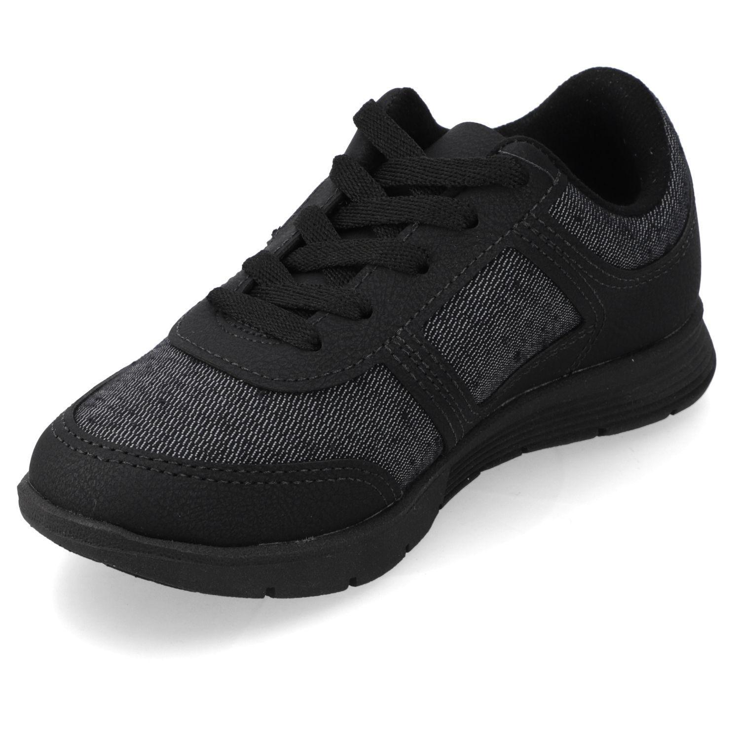 Zapatilla Deportiva Niño Color Negro con Detalles en Gris-5
