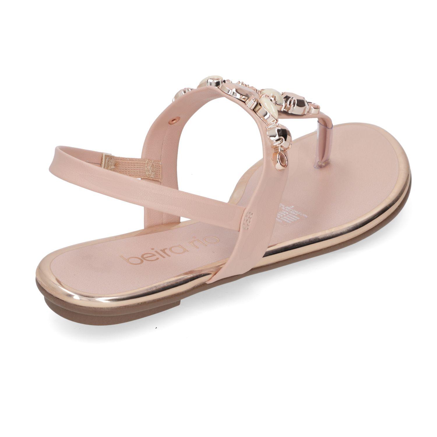 Sandalia Plana Beira Rio Rosado 11074-3