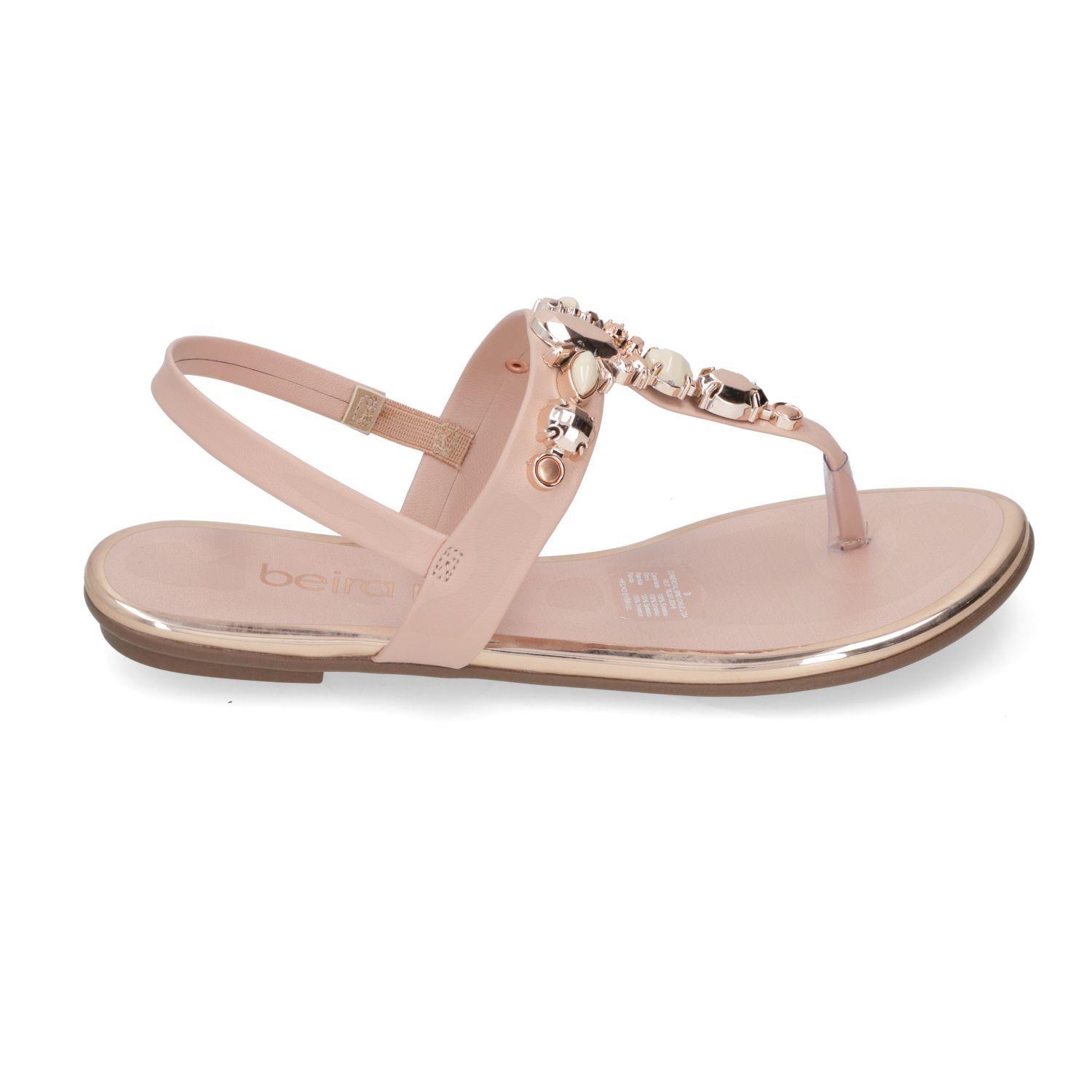 Sandalia Plana Beira Rio Rosado 11074-0
