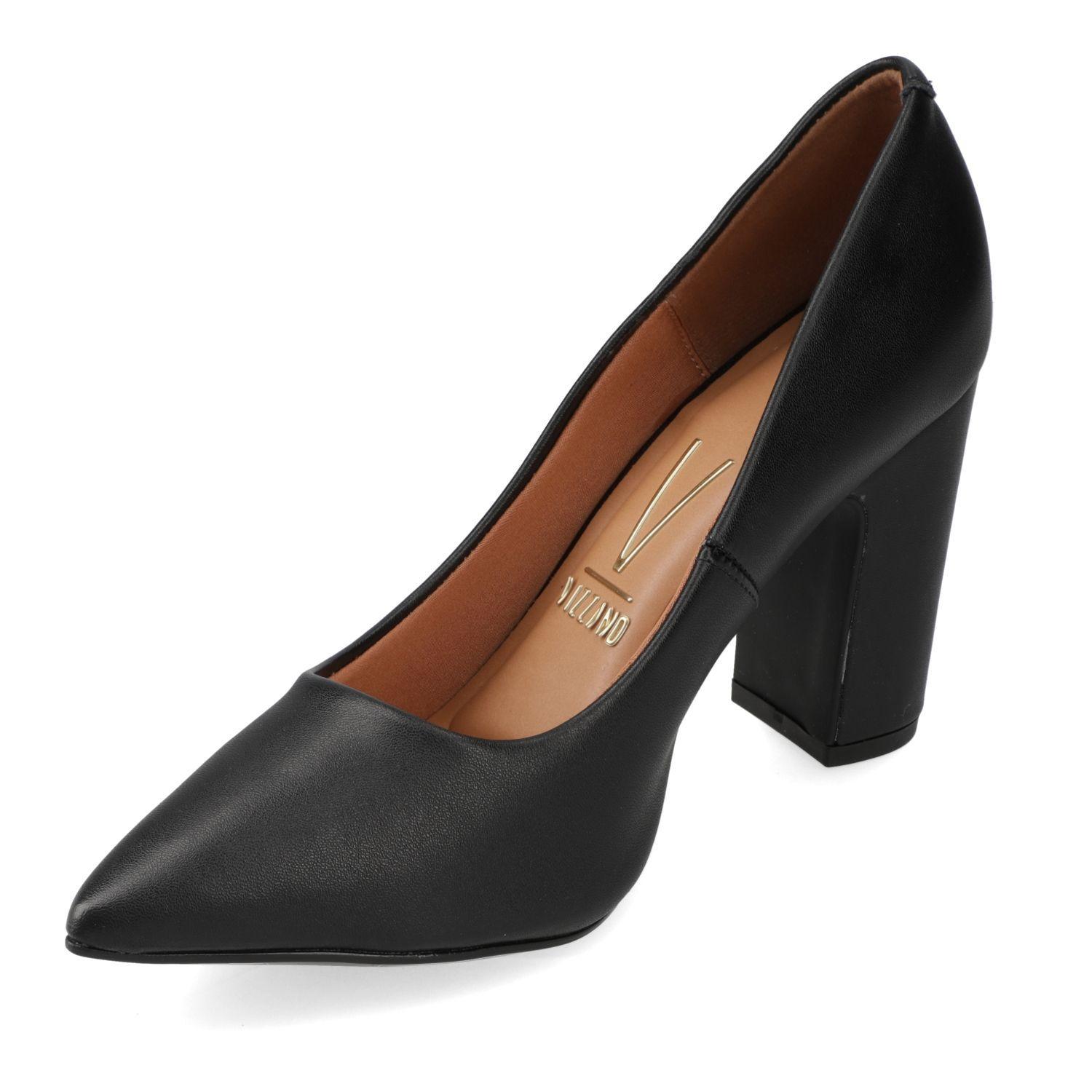 Zapato Mujer Taco Cuadrado Negro 1285-400- Vizzano-2
