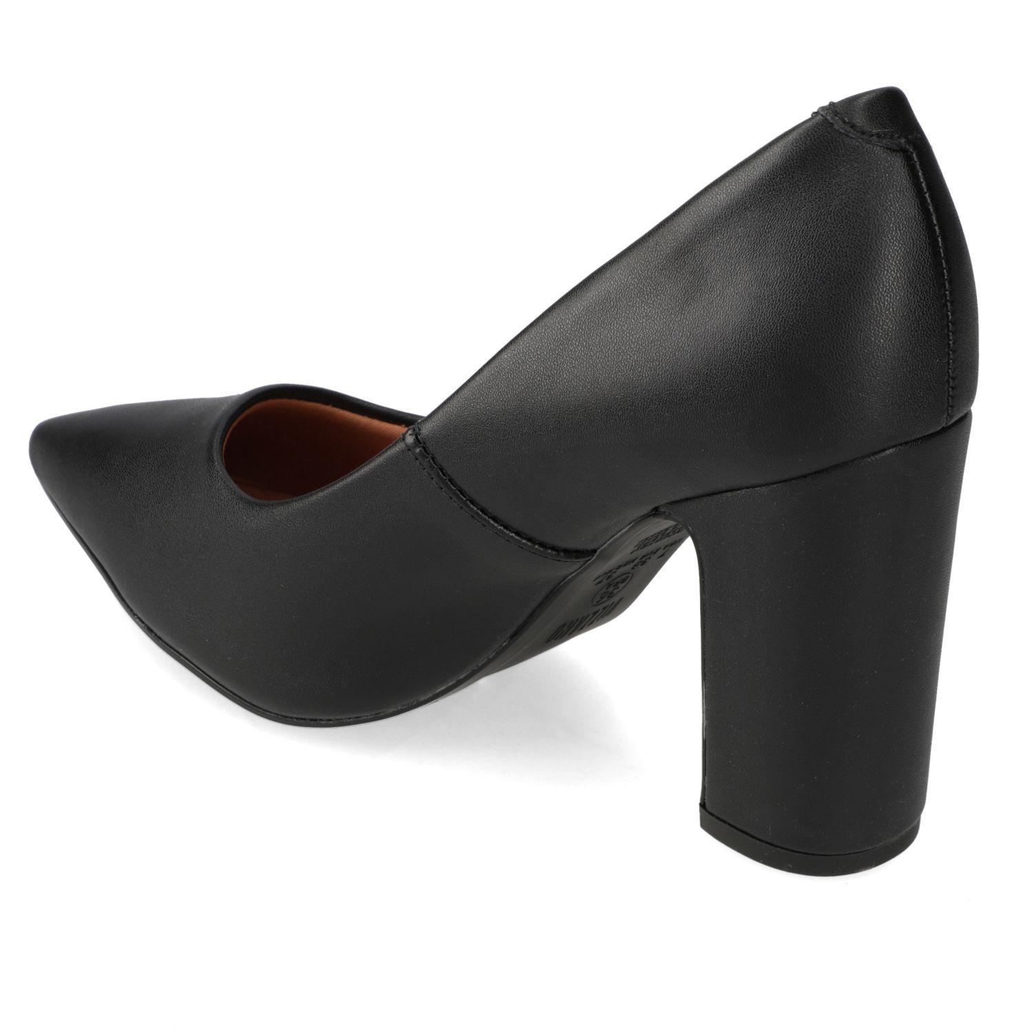 Zapato Mujer Taco Cuadrado Negro 1285-400- Vizzano-3