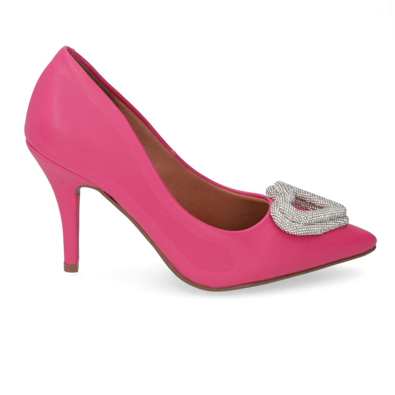 Zapato De Mujer Taco Aguja Stiletto Rosa 11 - Vizzano-0