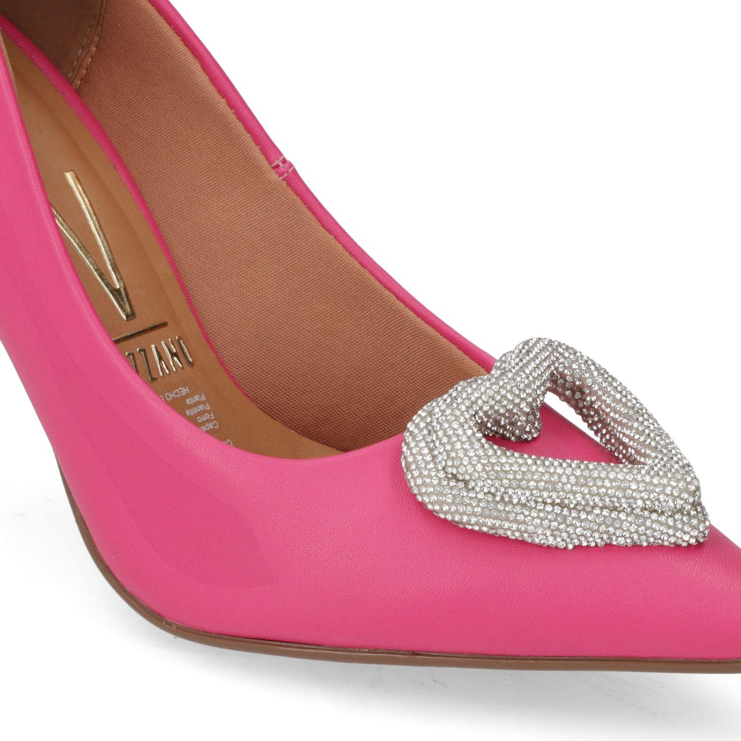 Zapato De Mujer Taco Aguja Stiletto Rosa 11 - Vizzano-4