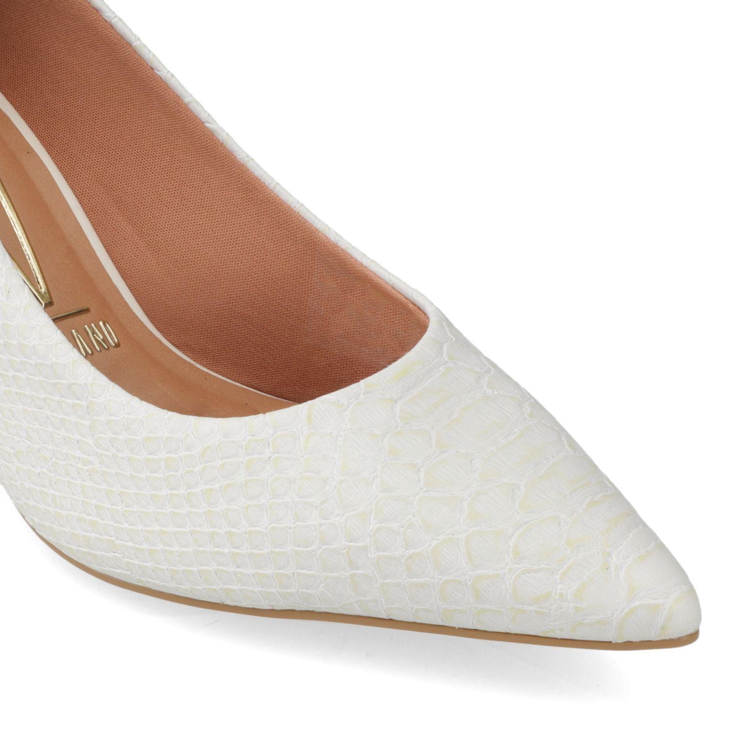 Stiletto 7 cm Croco Blanco Vizzano-5