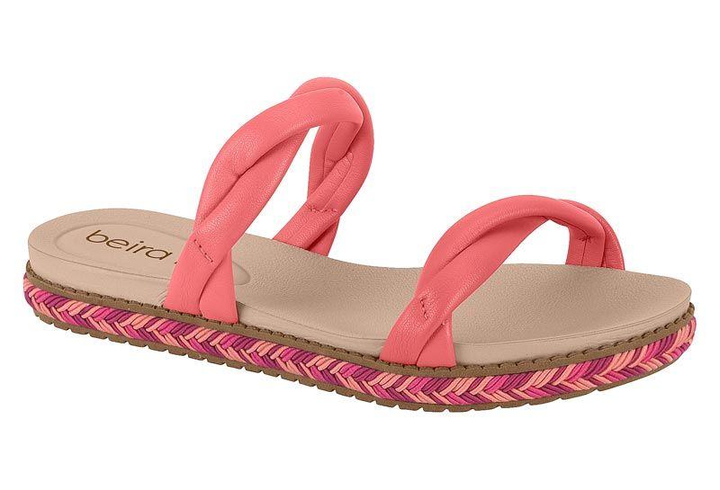 Sandalia Plana Beira Rio Coral 11057-0