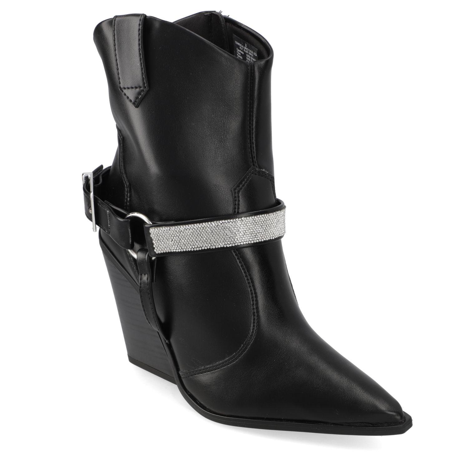 Botin Taco Vizzano Negro Taco 7 Cm-0