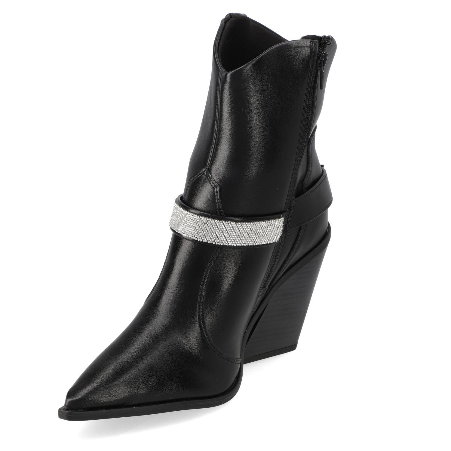 Botin Taco Vizzano Negro Taco 7 Cm-2