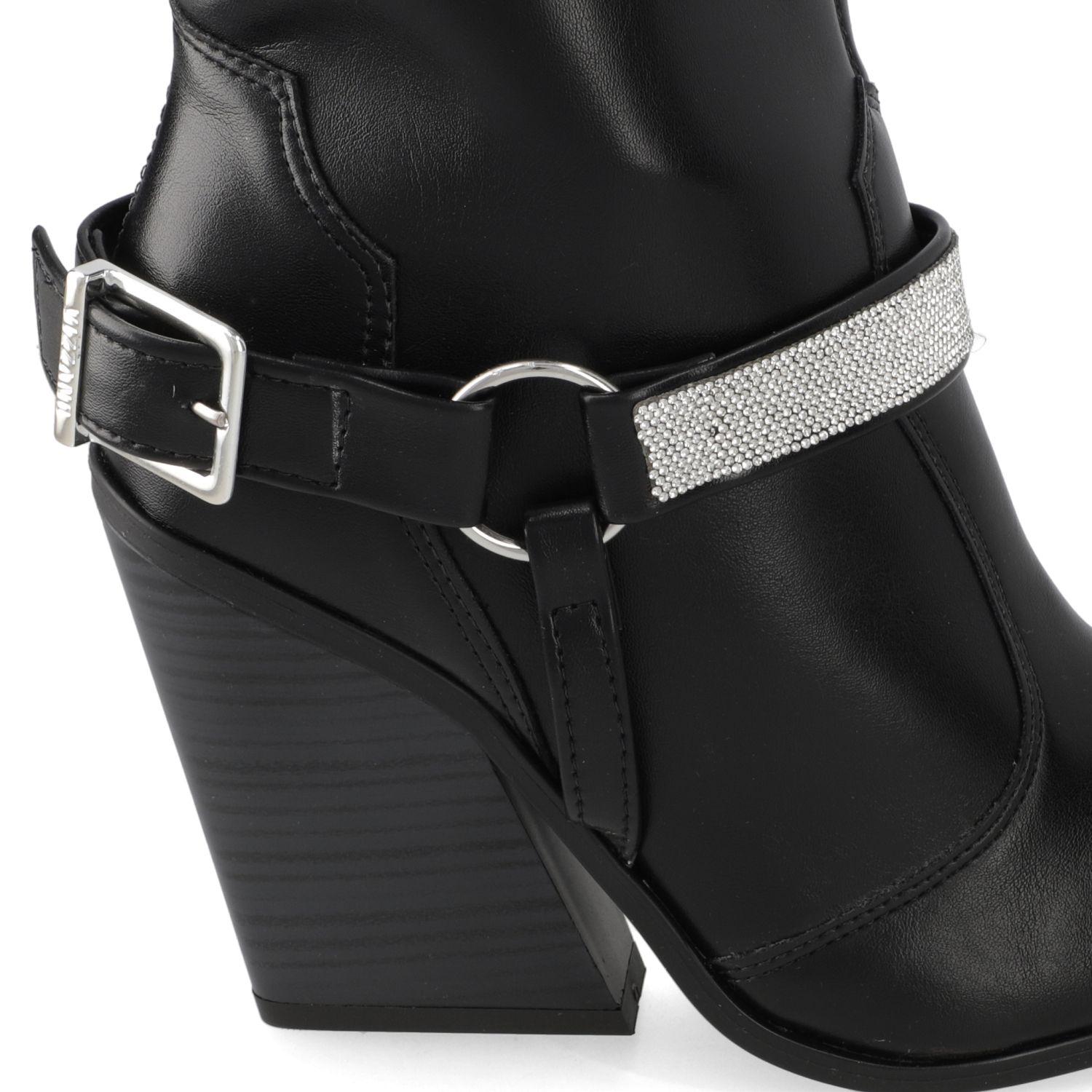 Botin Taco Vizzano Negro Taco 7 Cm-5