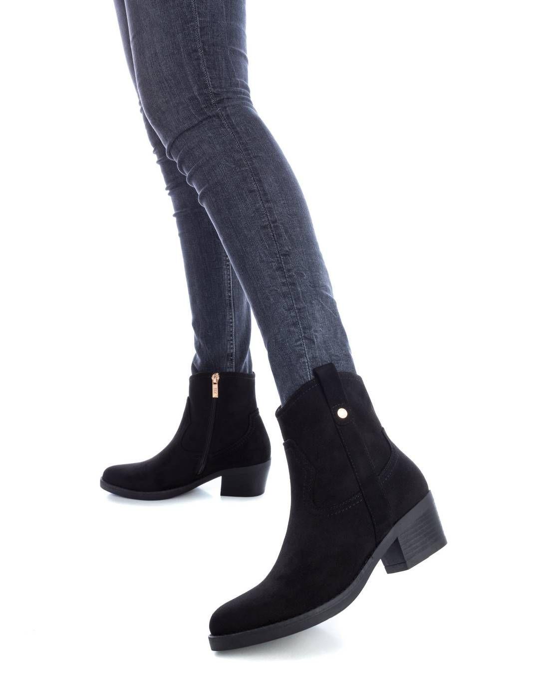 Botin Mujer Gamuza Negro 142039-NE XTI-1
