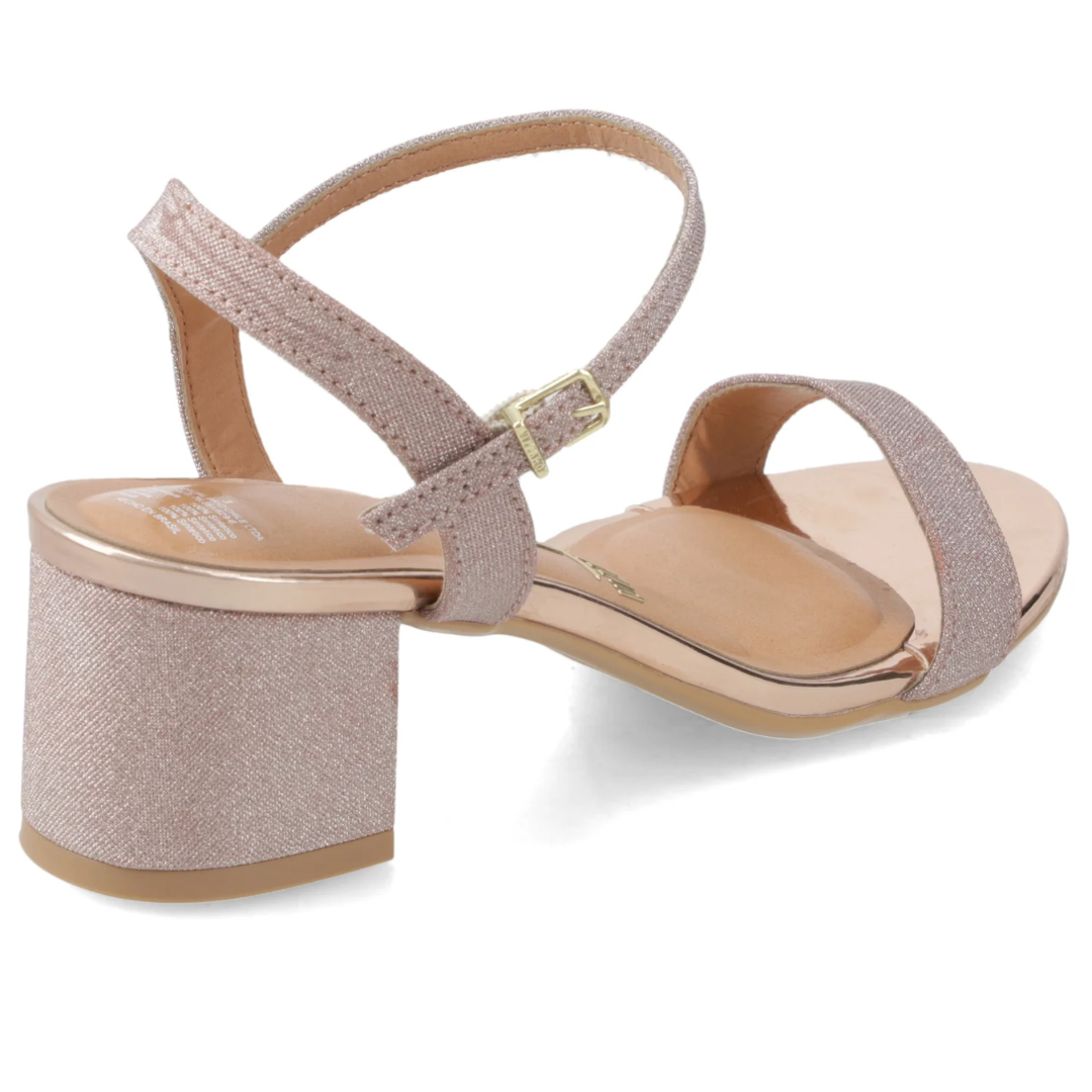 Sandalia Fiesta Taco Ancho Rose Gold Vizzano Mujer-3