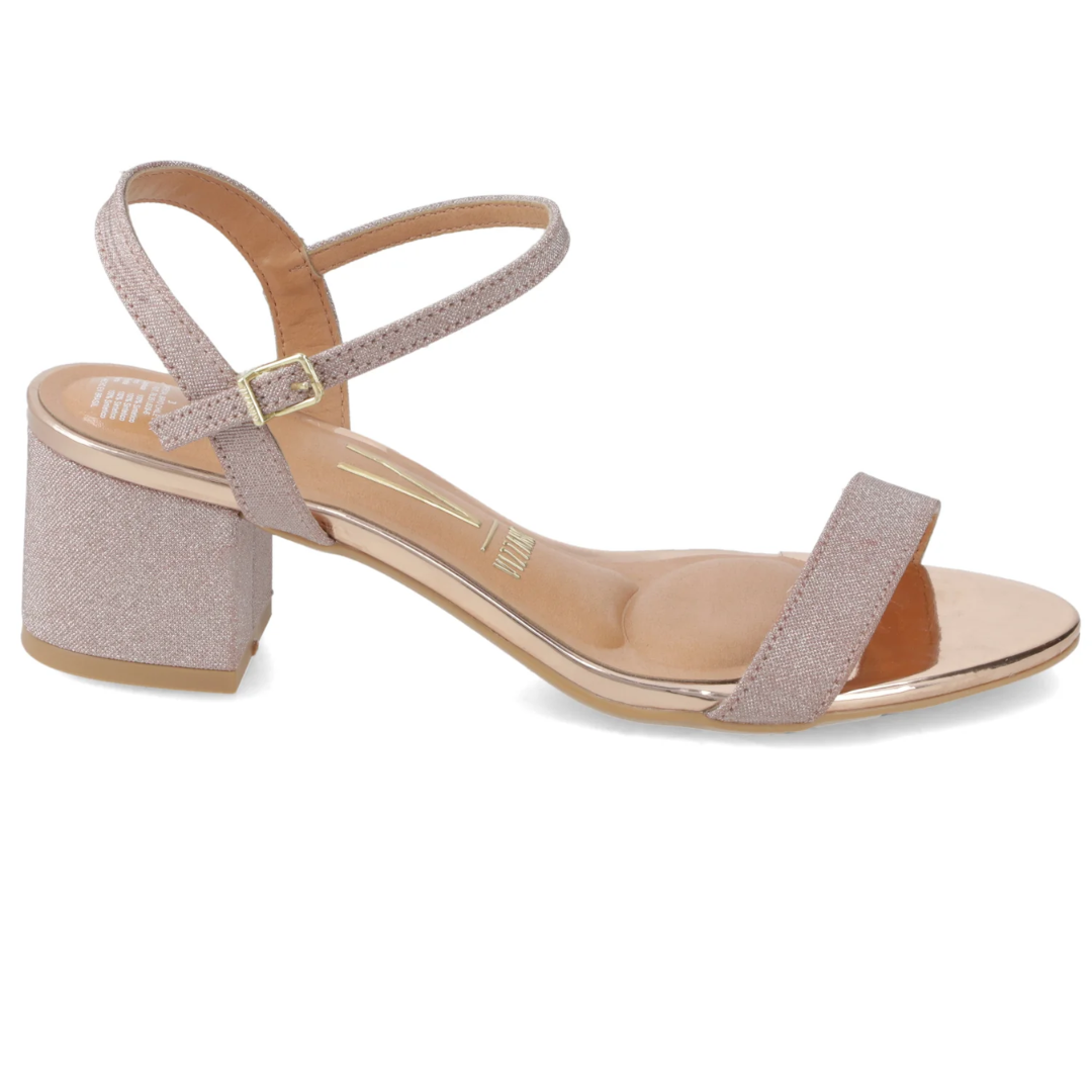 Sandalia Fiesta Taco Ancho Rose Gold Vizzano Mujer-6