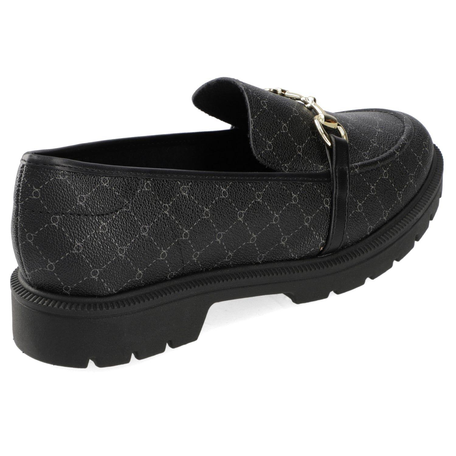 Mocasines Negros Con Diseños Beira Rio-4