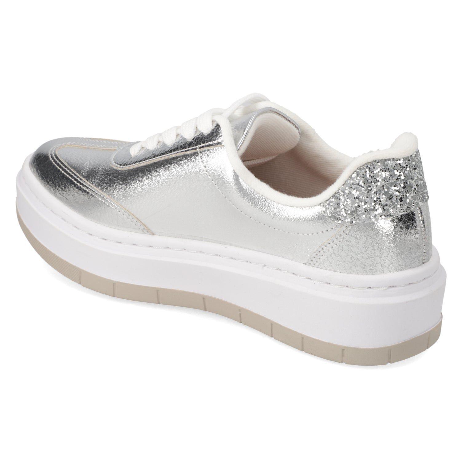 Zapatillas Casuales Plateadas Vizzano Plataforma-3
