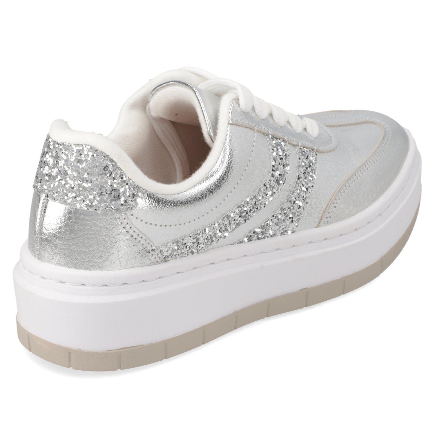 Zapatillas Casuales Plateadas Vizzano Plataforma-4