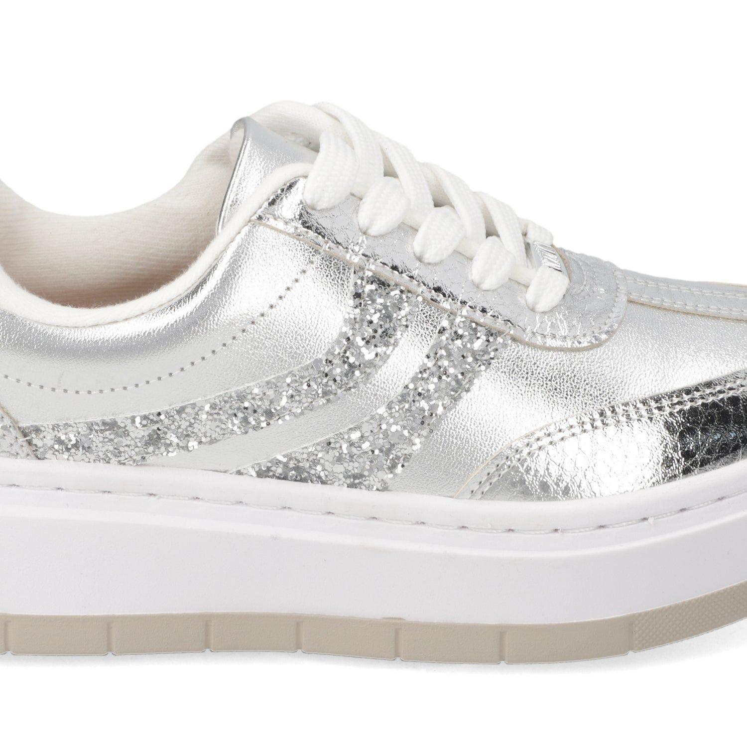 Zapatillas Casuales Plateadas Vizzano Plataforma-5