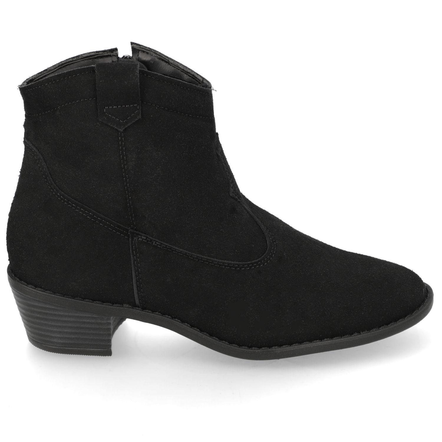Botin Mujer  Moleca Negro-1