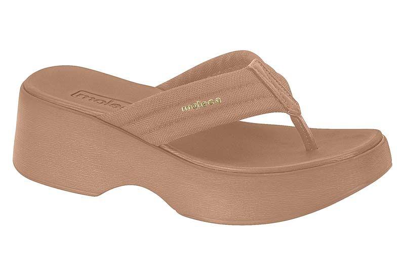 Sandalia Plana Moleca Nude 15620-5