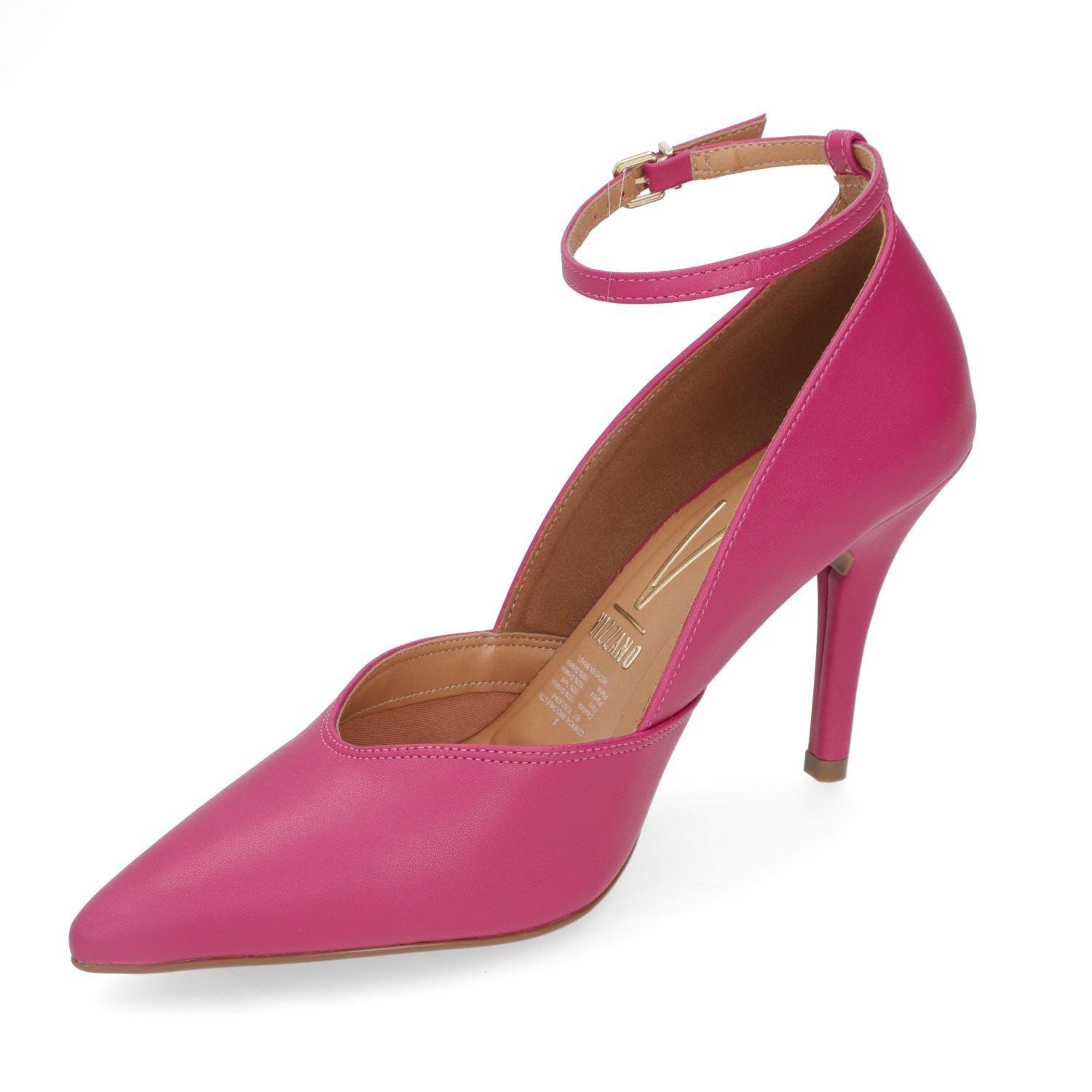 Stiletto Vizzano Magenta Taco 10 Cm Efecto Cuero-2