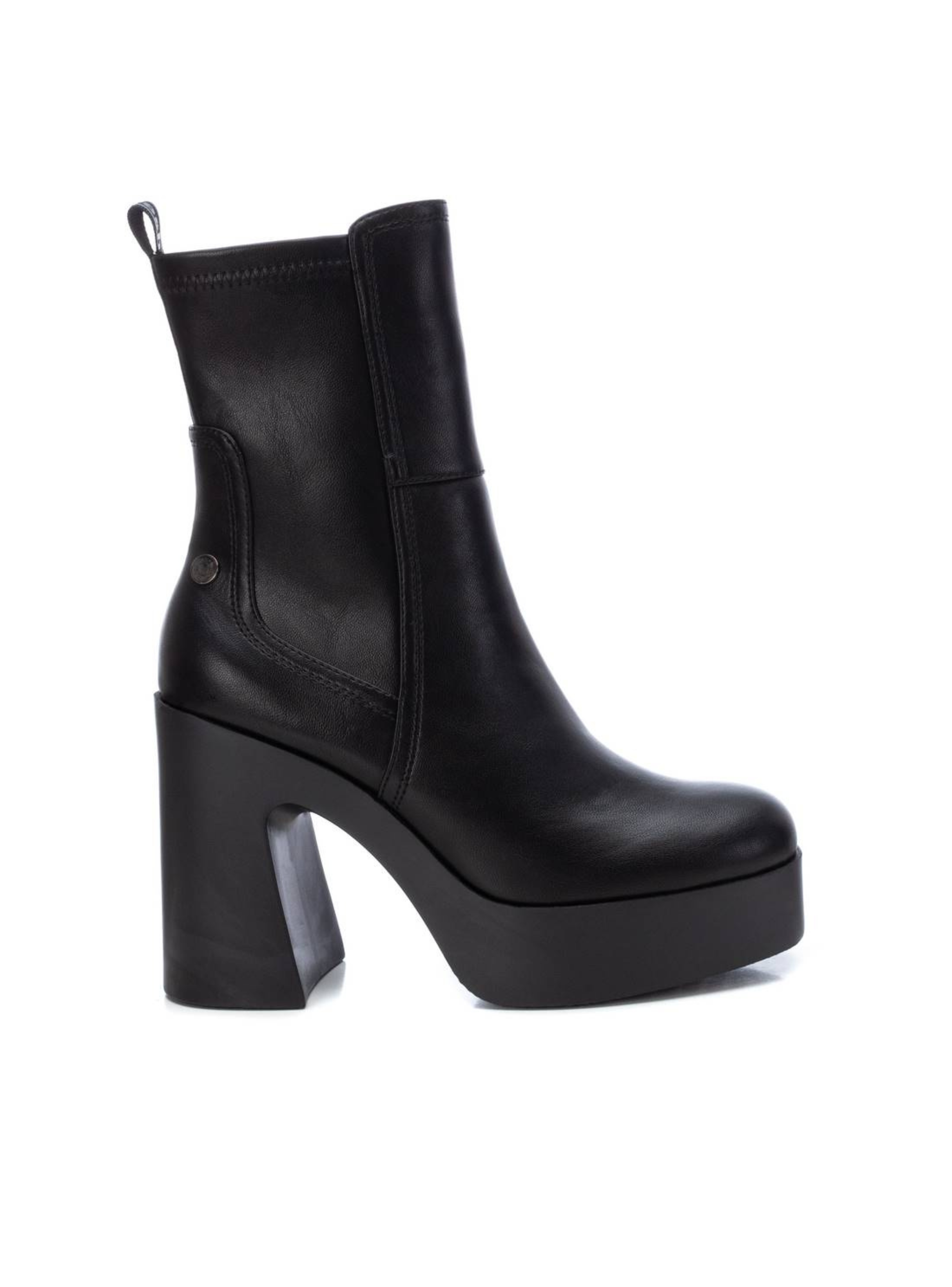 Botin Mujer Taco Cuadrado Negro 171434-NE Refresh-0