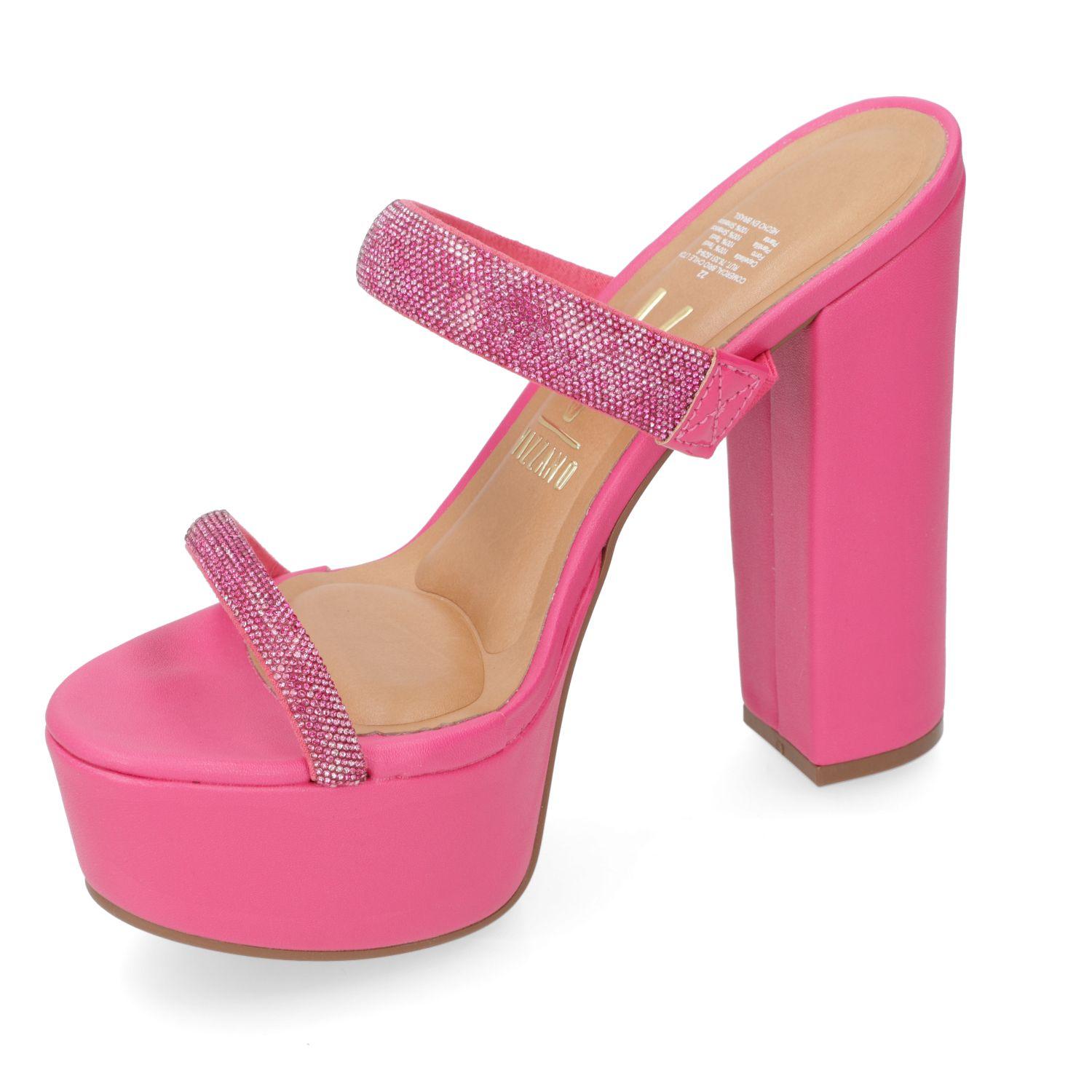 Sandalia Taco Vizzano Fucsia 13462-2