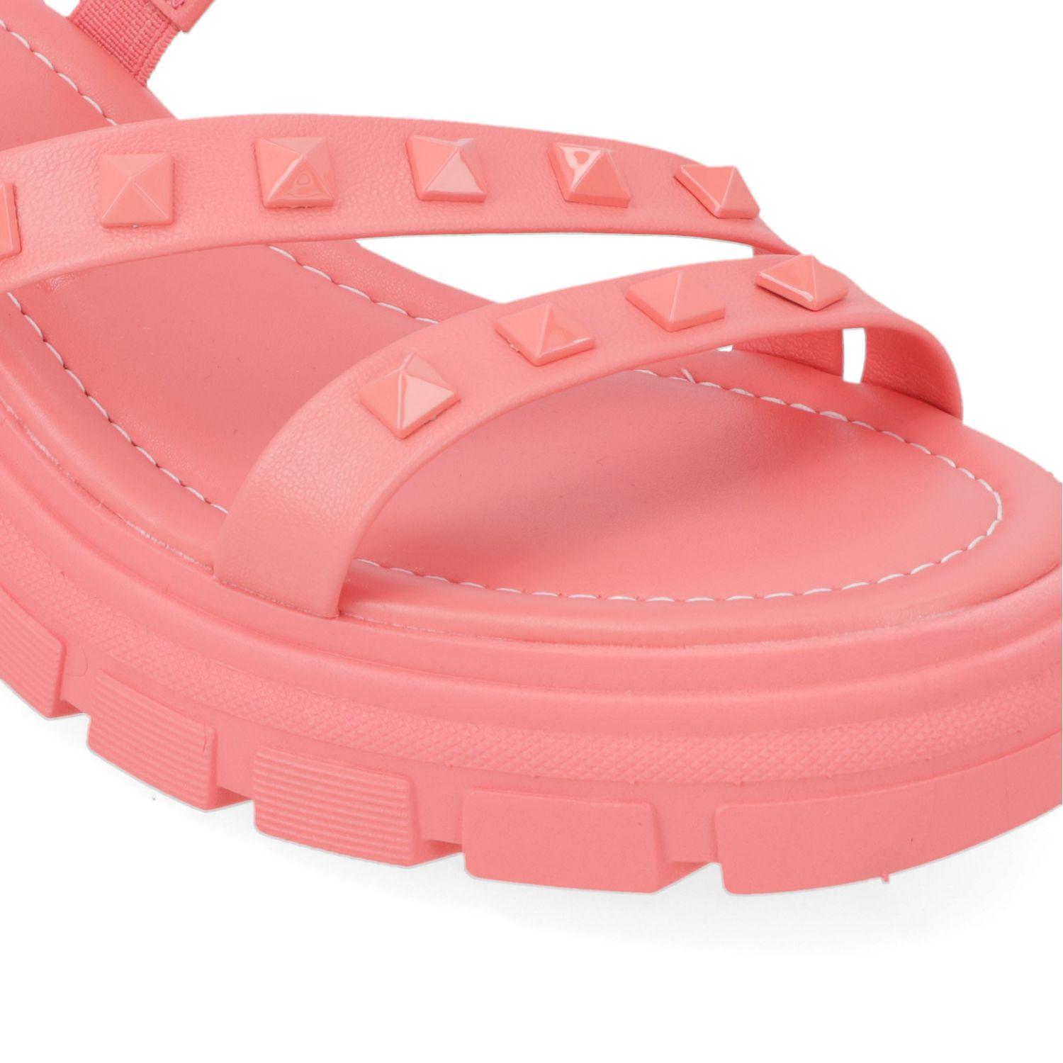 Sandalia Taco Moleca Coral 10921-5