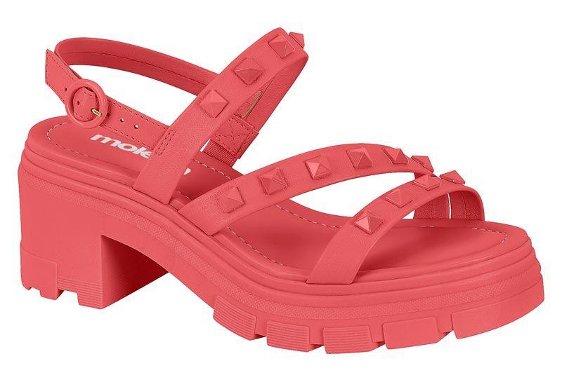 Sandalia Taco Moleca Coral 10921-6