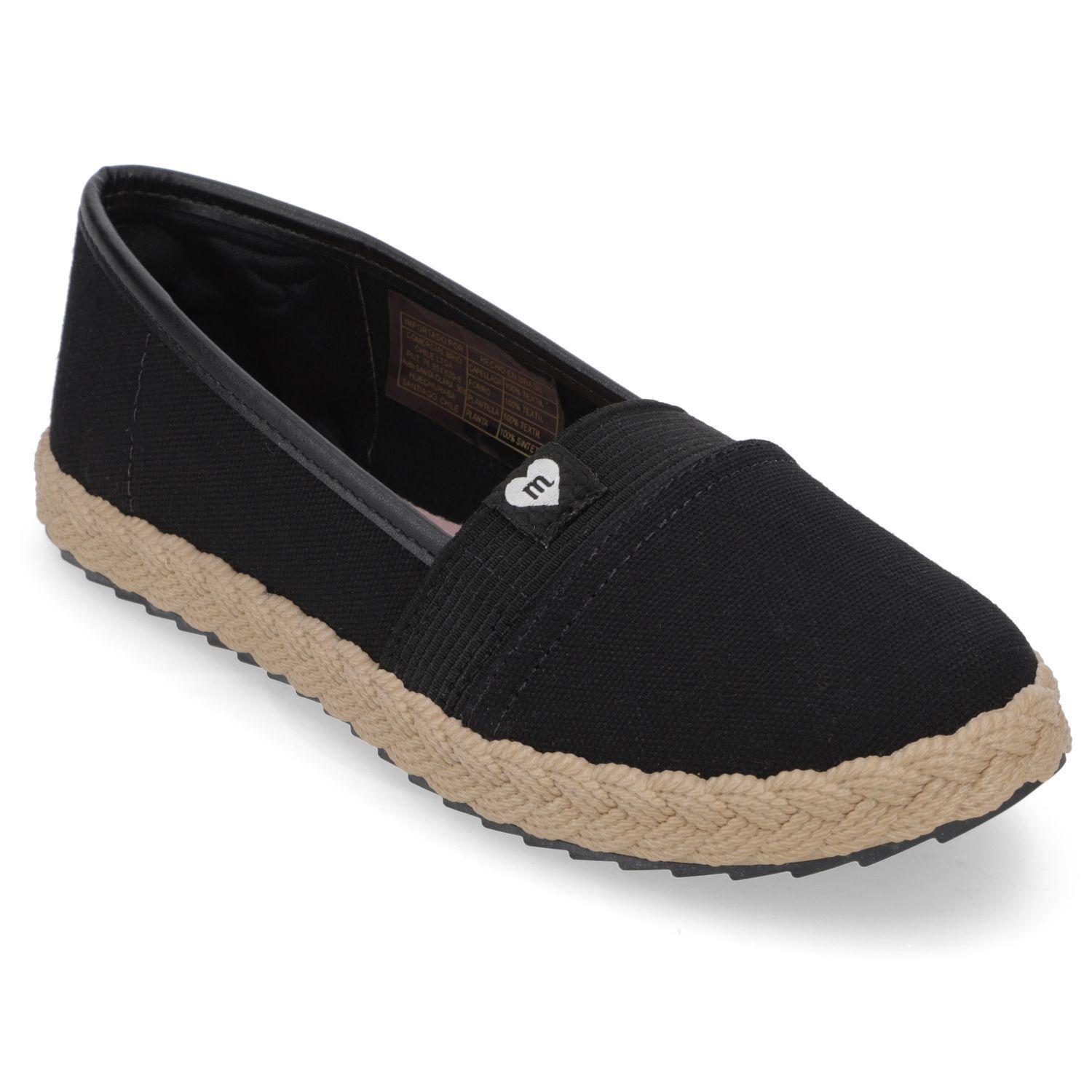 Sandalia Alpargata Niña Negra con Detalle de Yute Molekinha-0