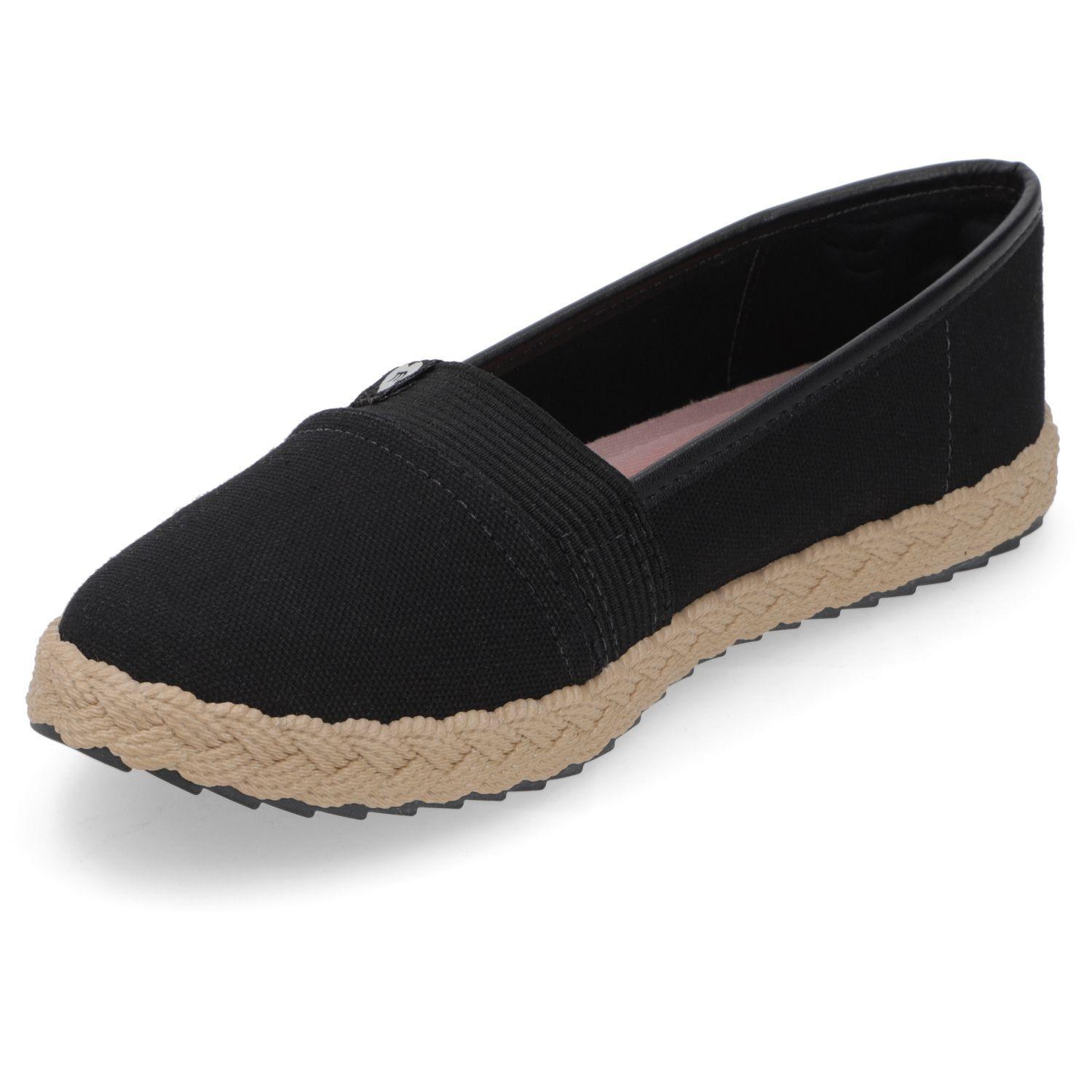 Sandalia Alpargata Niña Negra con Detalle de Yute Molekinha-2