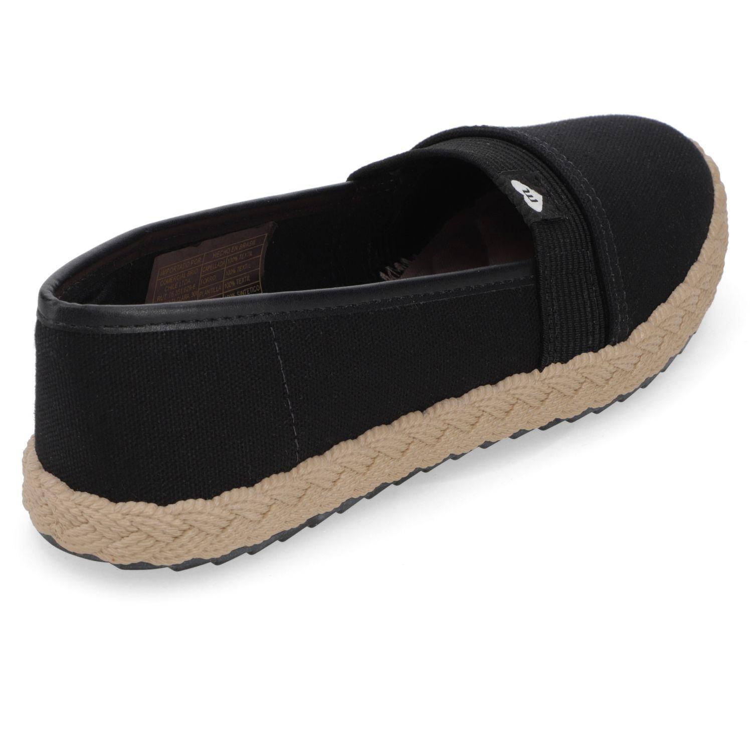 Sandalia Alpargata Niña Negra con Detalle de Yute Molekinha-4