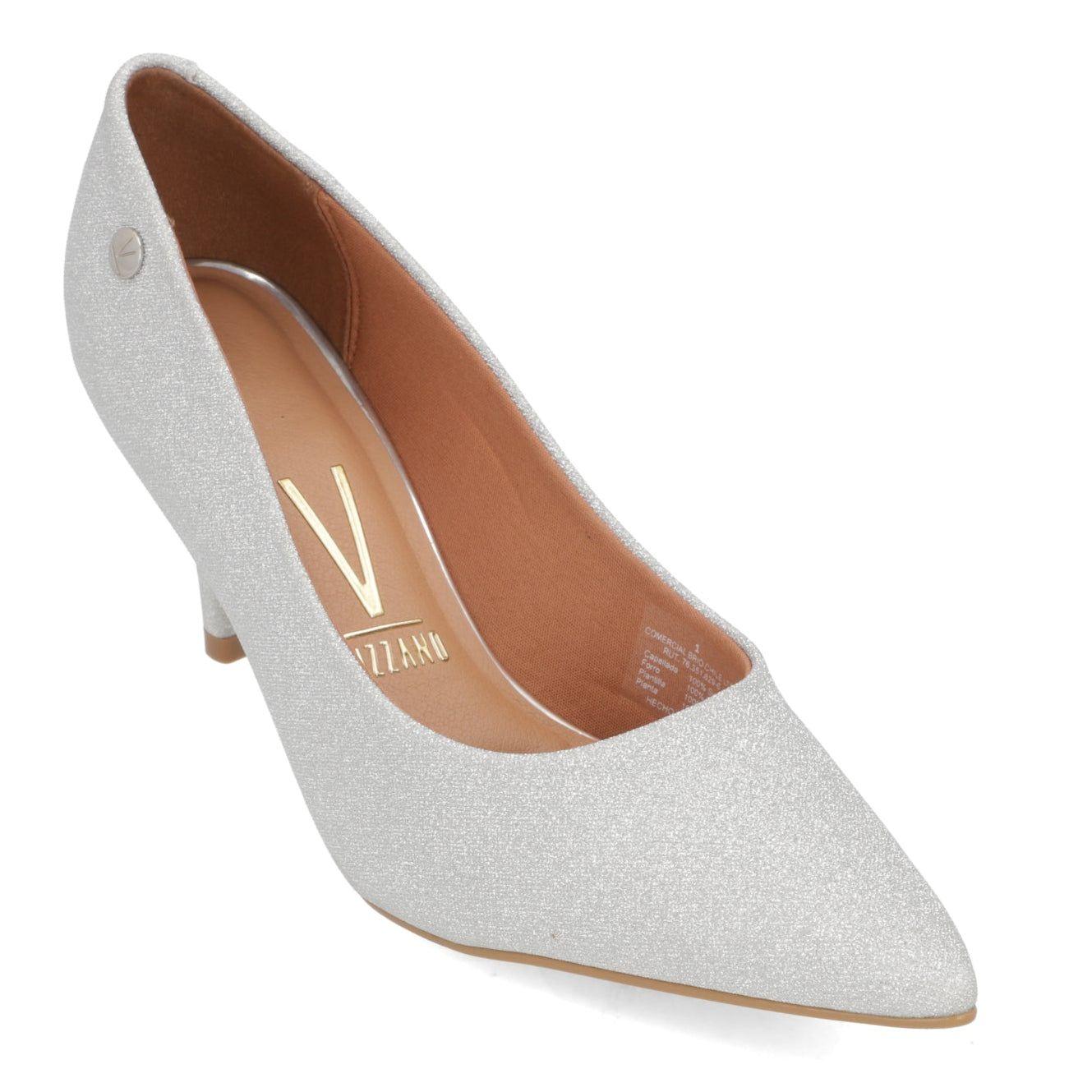 Stiletto Taco Aguja Plateado-0