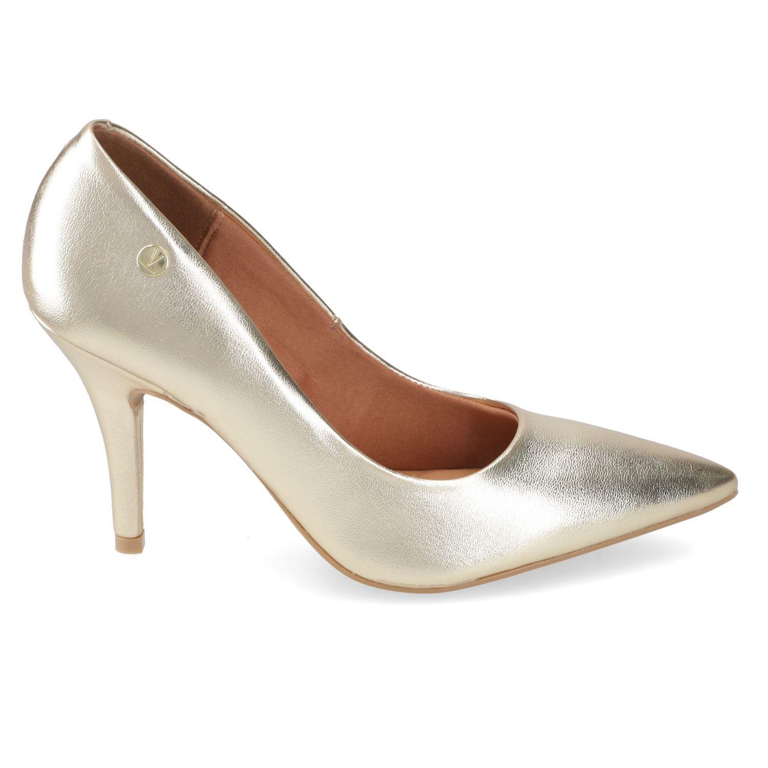 Zapato Mujer Taco Aguja Stiletto Dorado 1184-1501 Vizzano-1