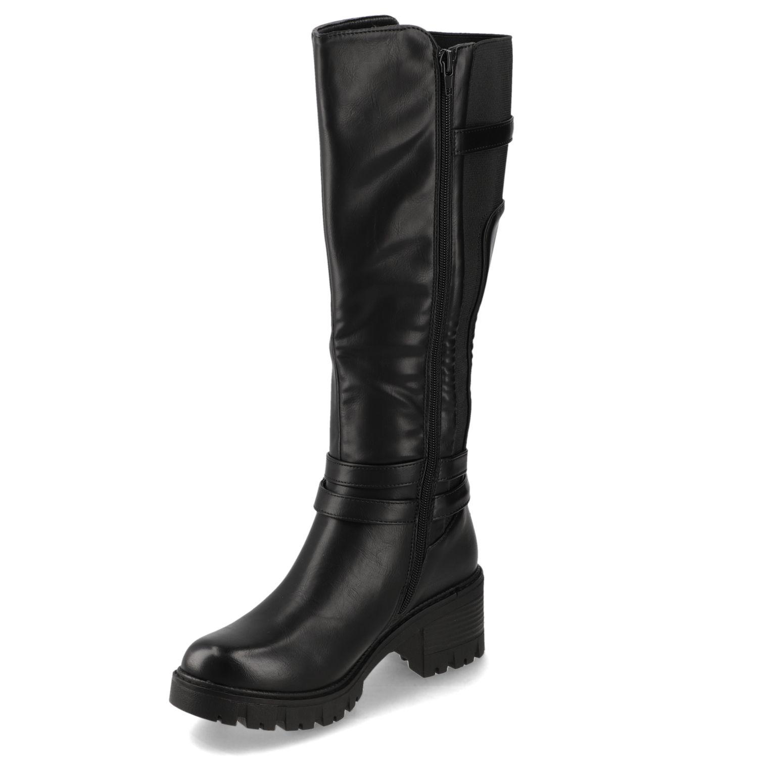 Bota Taco Negro New Walk-2