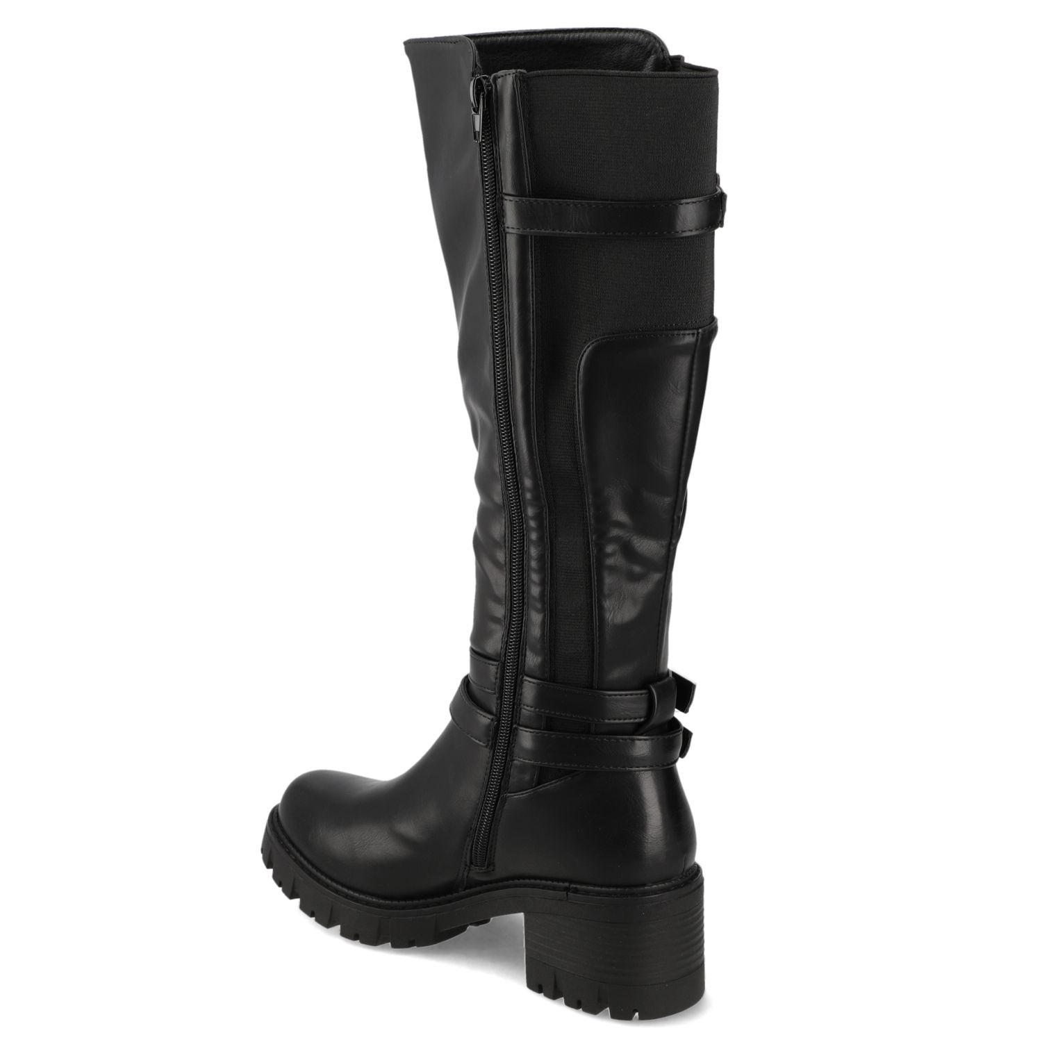 Bota Taco Negro New Walk-3