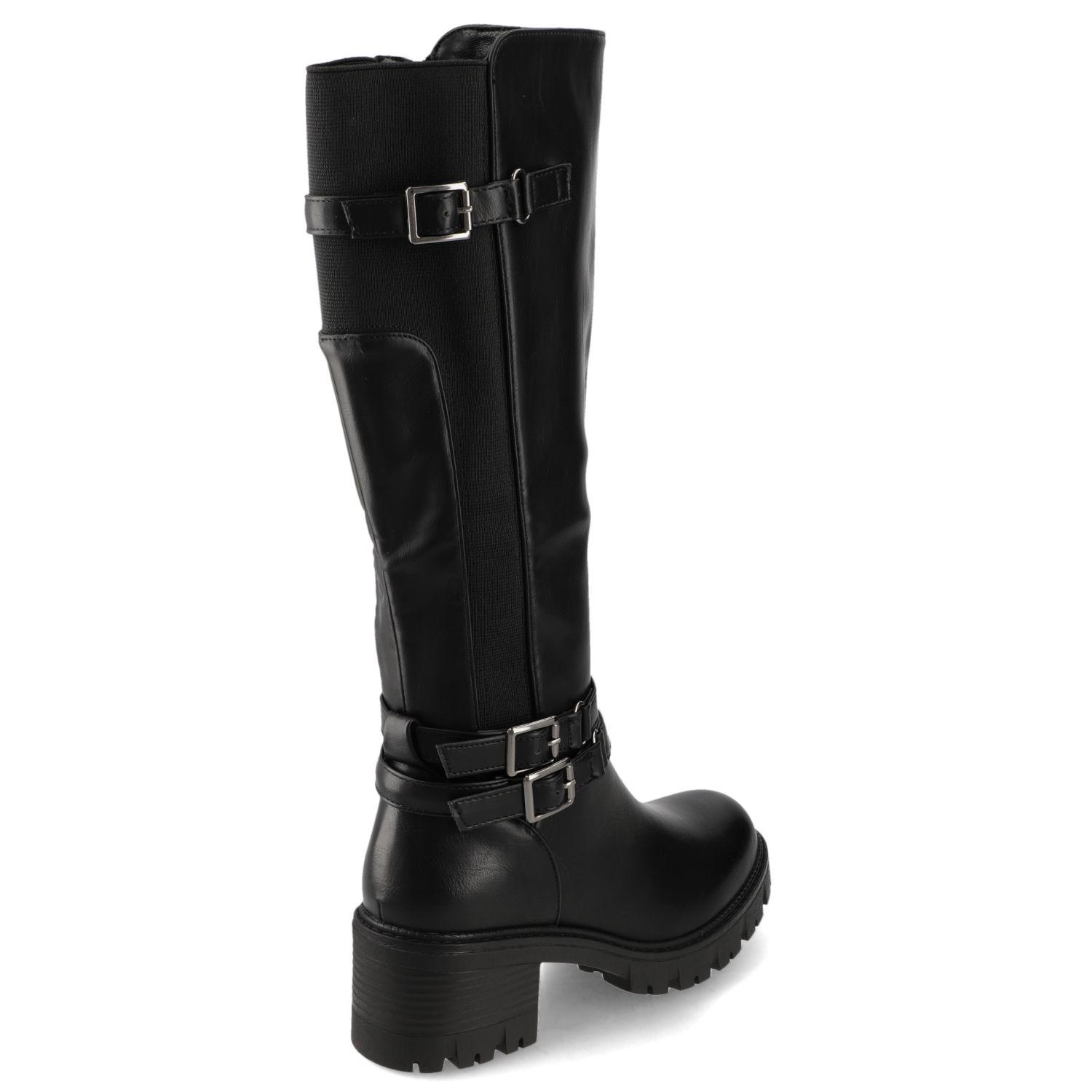 Bota Taco Negro New Walk-4