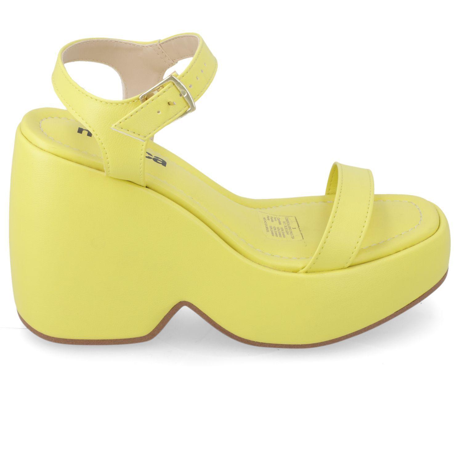 Sandalia Taco Moleca Amarillo 10262-1