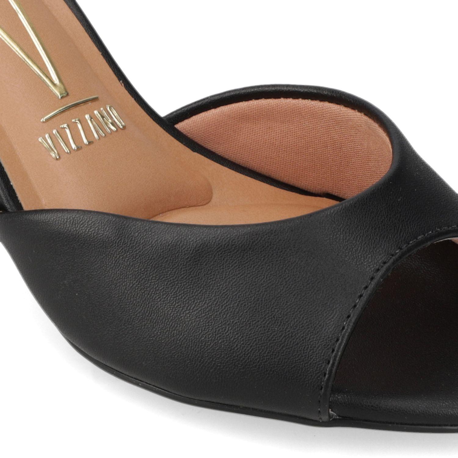 Sandalia Taco Vizzano Negro 7838-5
