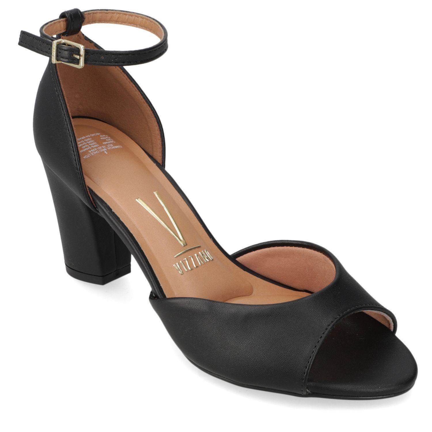 Sandalia Taco Vizzano Negro 7838-0