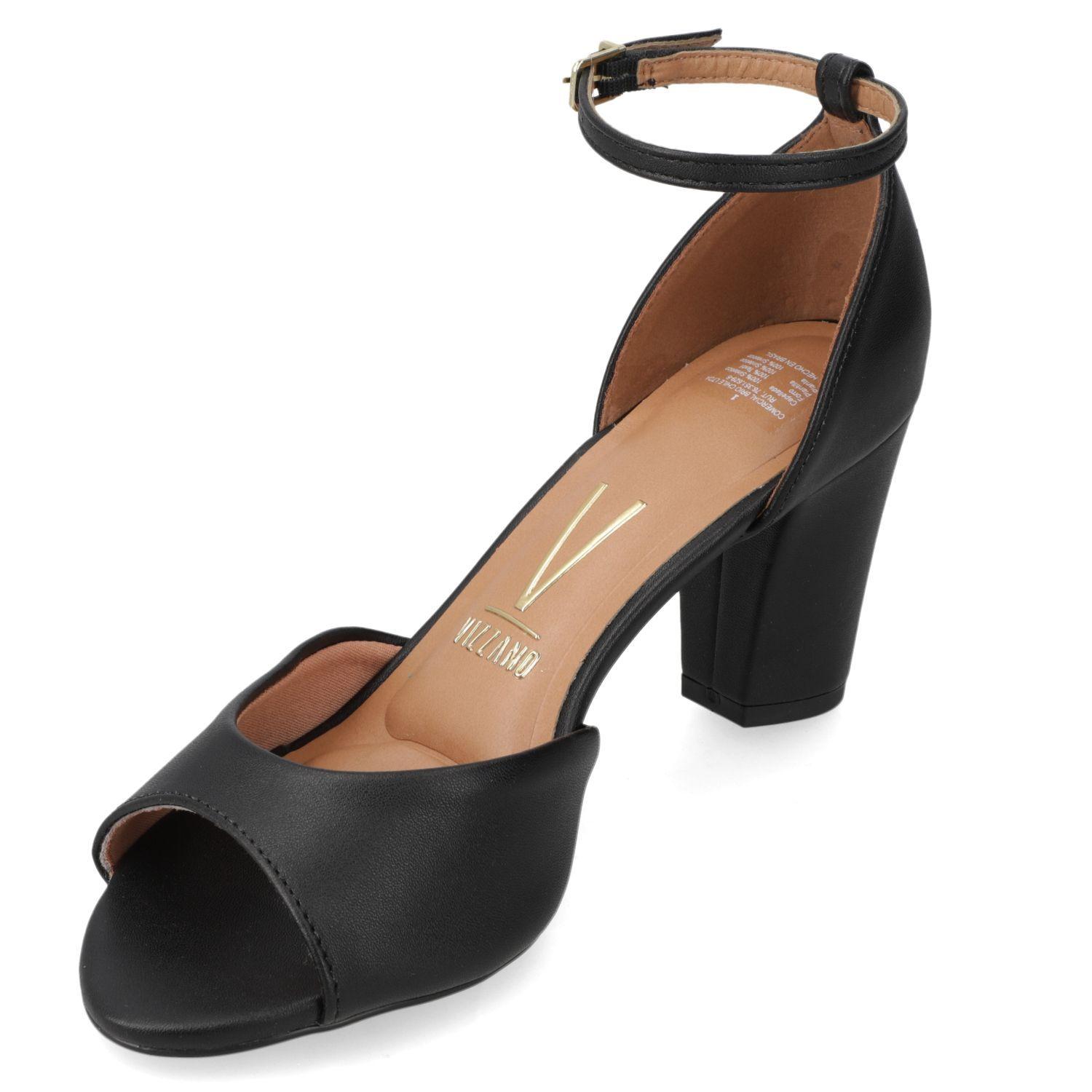 Sandalia Taco Vizzano Negro 7838-2