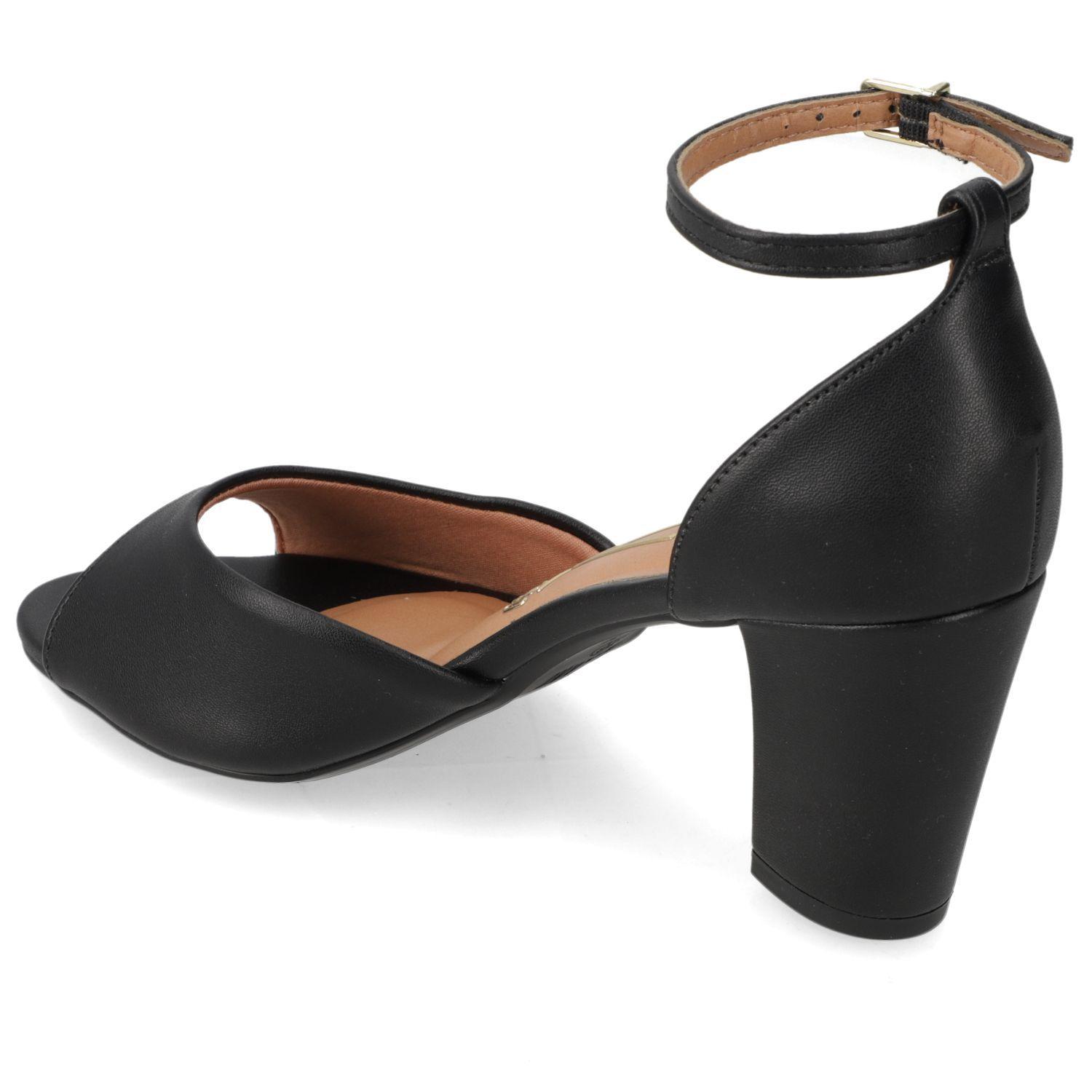 Sandalia Taco Vizzano Negro 7838-3