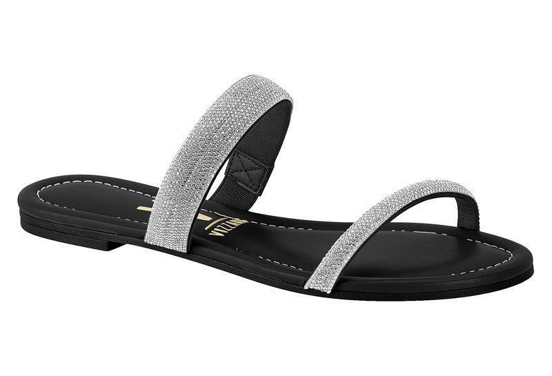 Sandalia Plana Vizzano Negro 15629-0