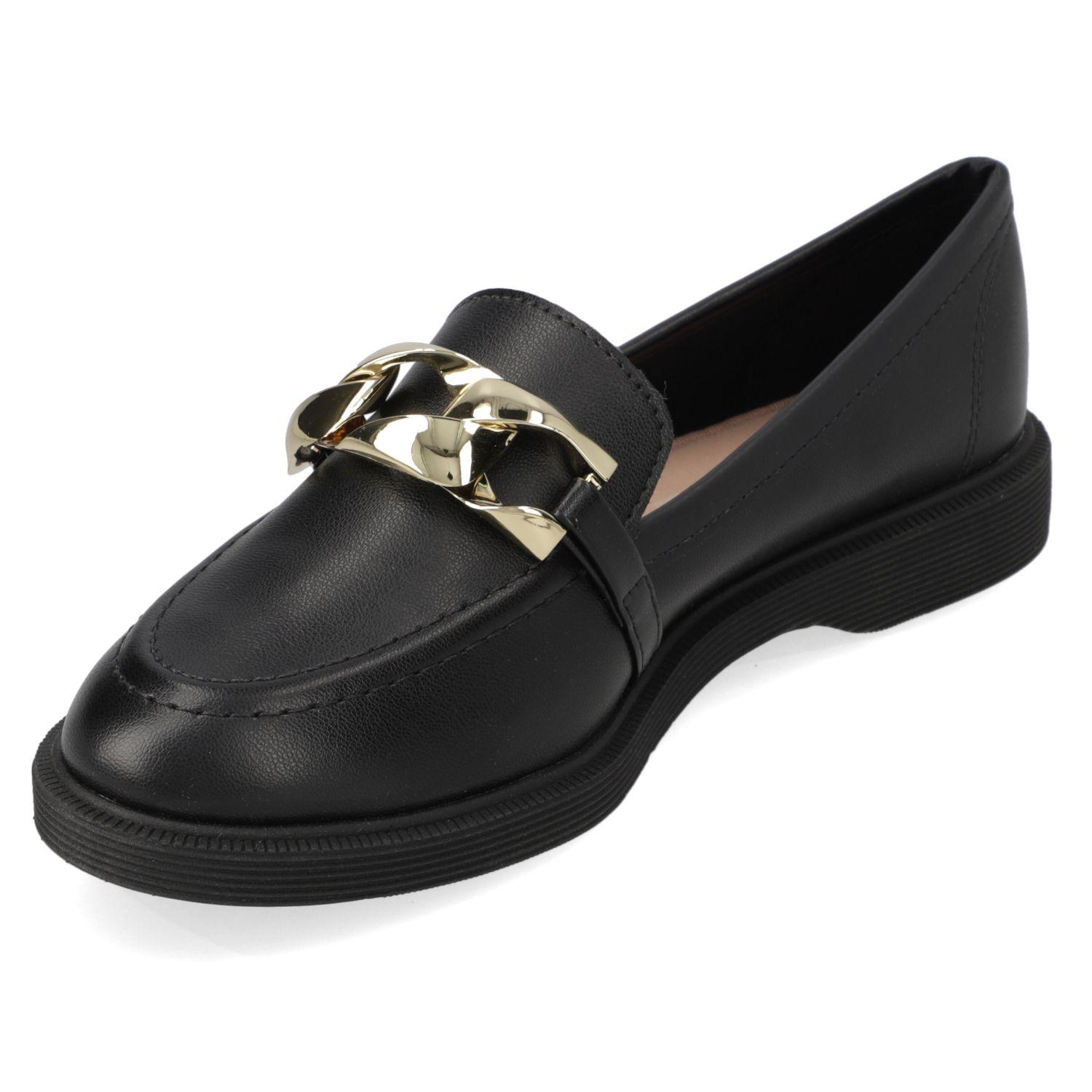 Mocasin Moleca Negro 16519-2
