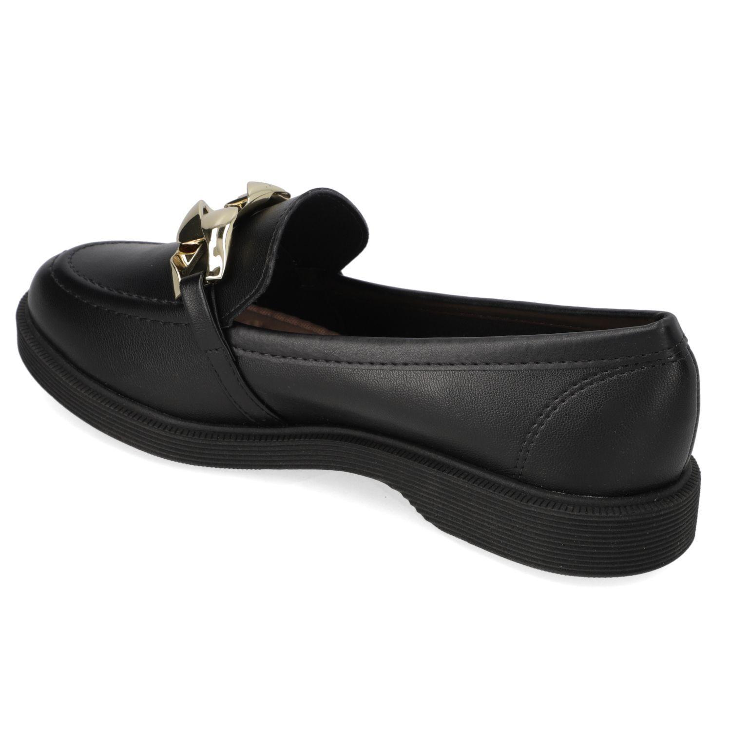 Mocasin Moleca Negro 16519-3