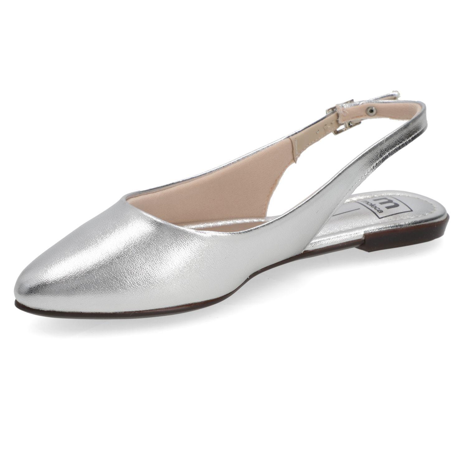 Ballerina Moleca Plateado Metalico 16038-2