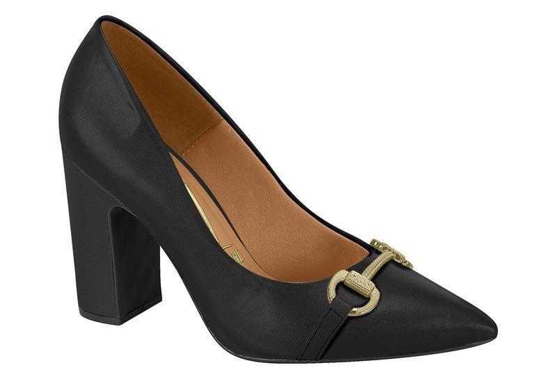 Zapato Mujer Taco Cuadrado Negro 1285-435- Vizzano-0
